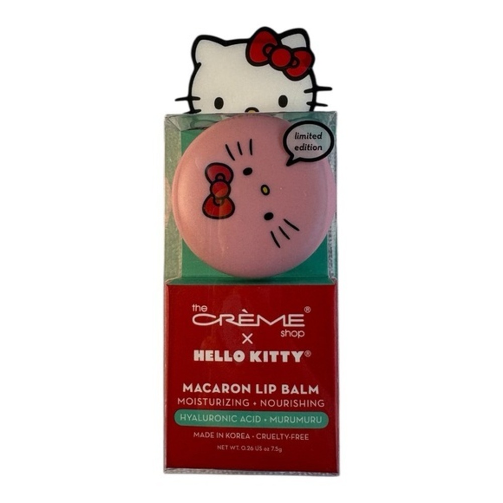 3/$25 The Creme Shop x Hello Kitty Sanrio Pink Macaron Lip Balm